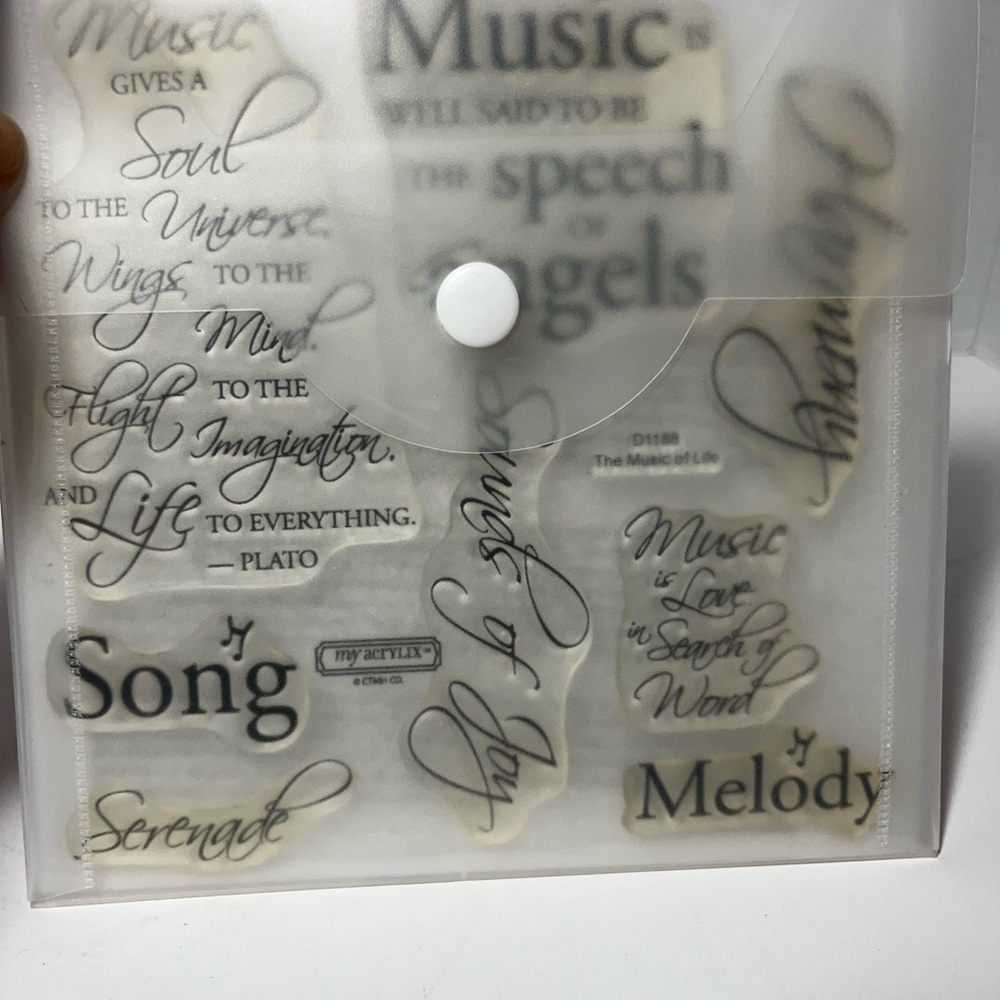 Close to my Heart Music-Themed Acrylic Stamp sets